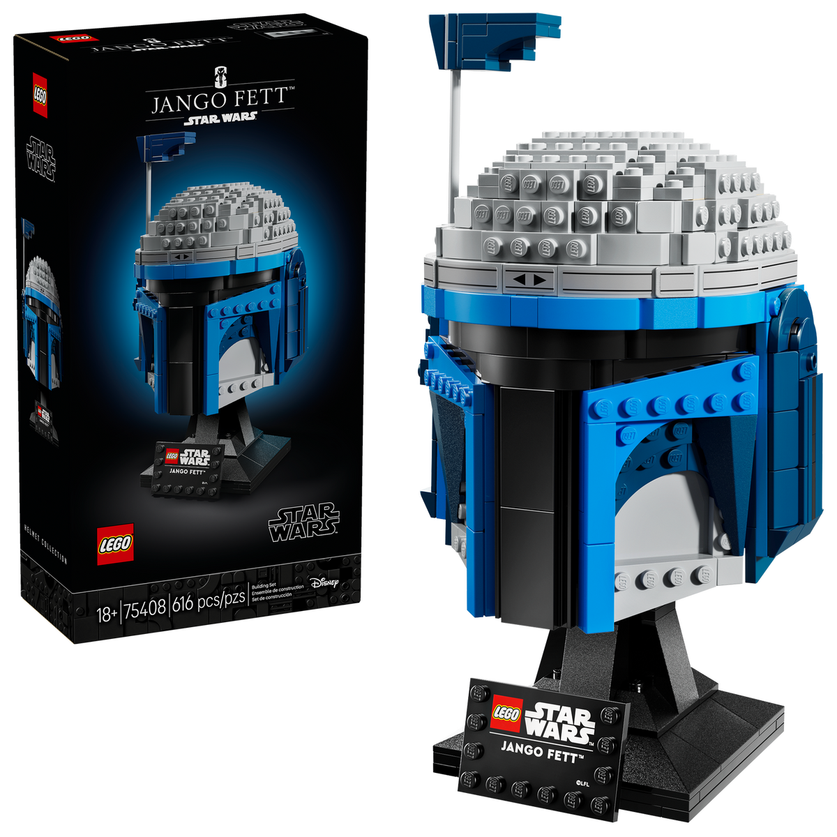 75408 Jango Fett Helmet product image 1, provided for visual reference and product detail review