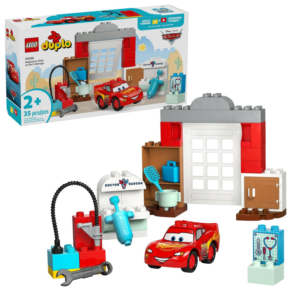 10456 McQueen's Visit to Doc's Garage product image 2, provided for visual reference and product detail review