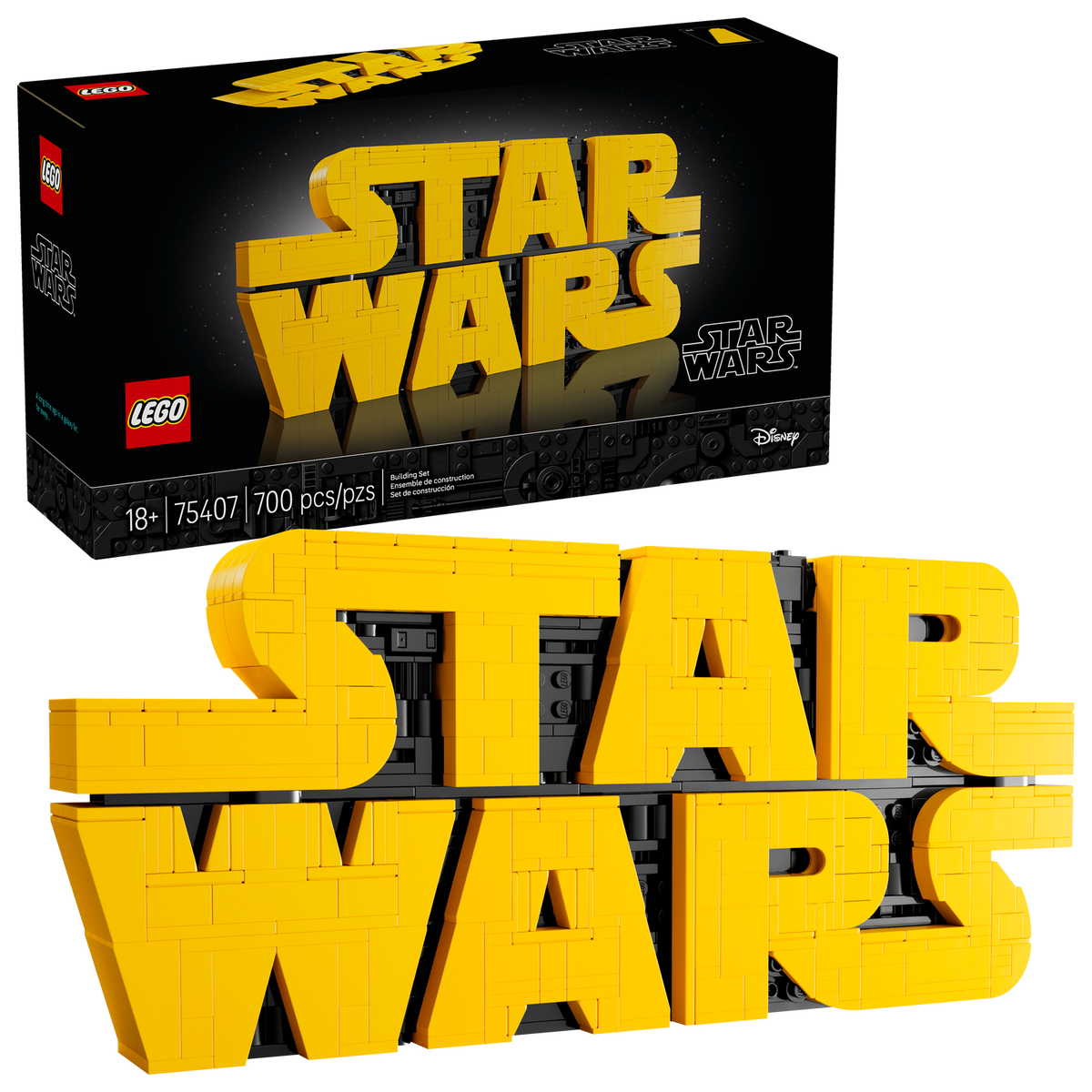 75407 Brick-Built Star Wars Logo product image 1, provided for visual reference and product detail review