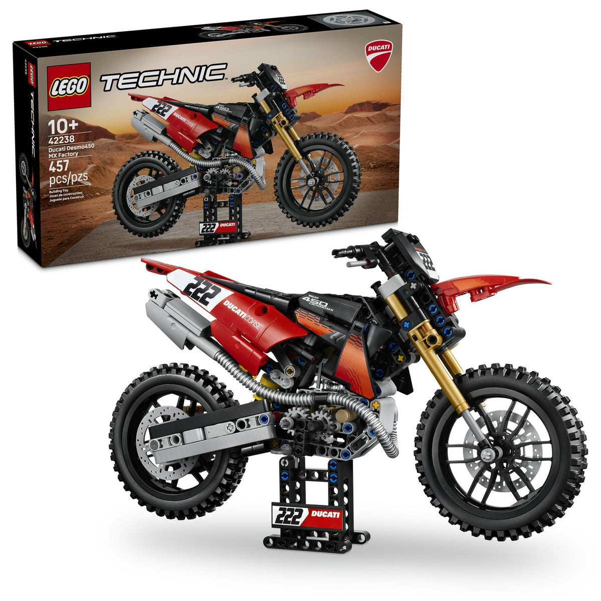 42238 Ducati Desmo450 MX Factory Motorcycle product image 3, provided for visual reference and product detail review