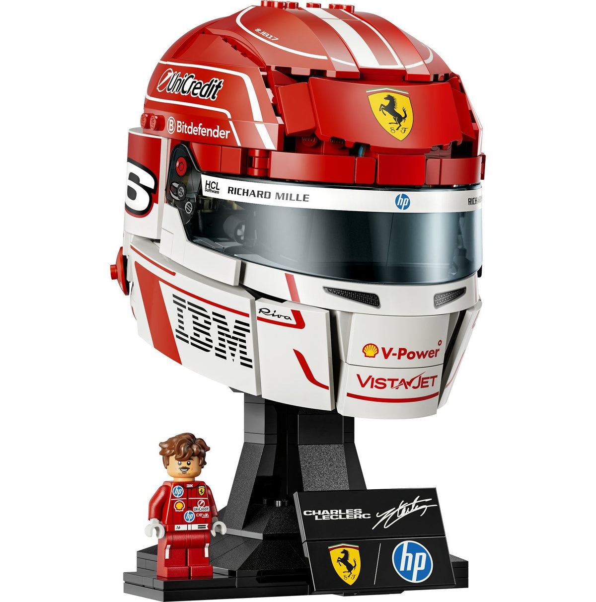 43014 Scuderia Ferrari HP Charles Leclerc Helmet product image 3, provided for visual reference and product detail review