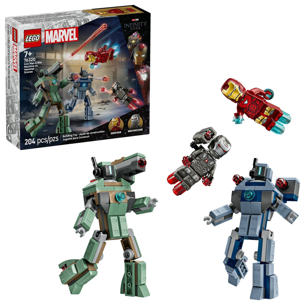 76320 Iron Man & War Machine vs. Hammer Drones product image 2, provided for visual reference and product detail review