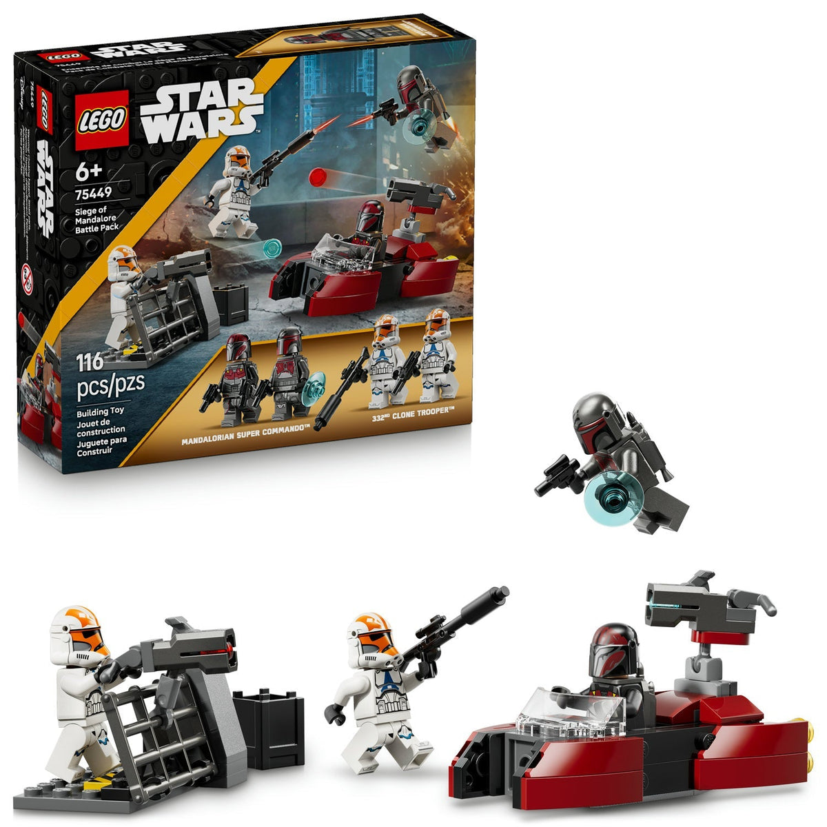 75449 Siege of Mandalore Battle Pack product image 2, provided for visual reference and product detail review