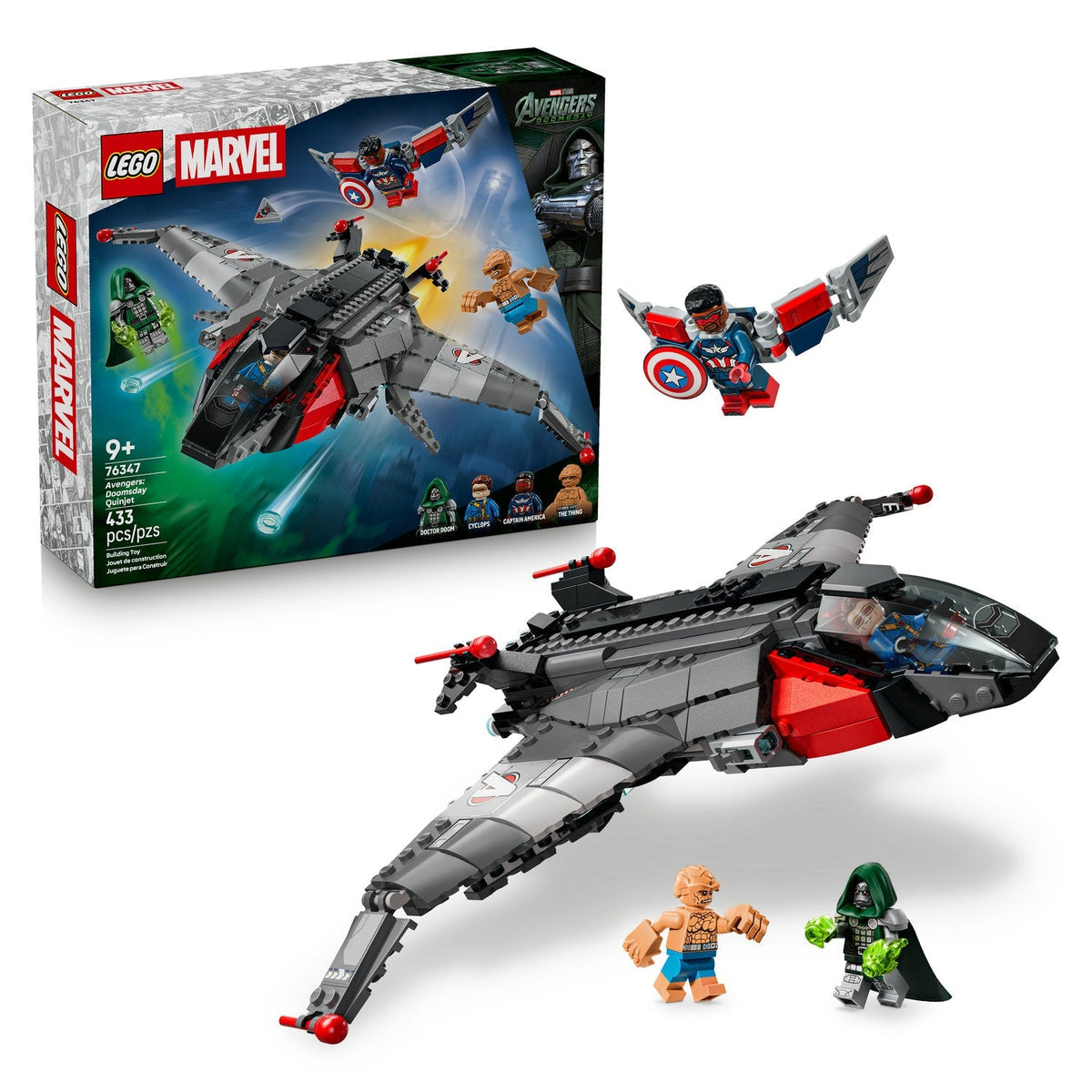 76347 Avengers: Doomsday Quinjet product image 2, provided for visual reference and product detail review
