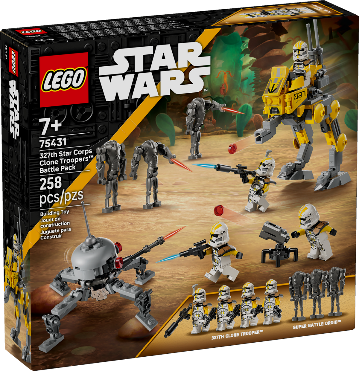 75431 327th Star Corps Clone Troopers Battle Pack product image 1, provided for visual reference and product detail review