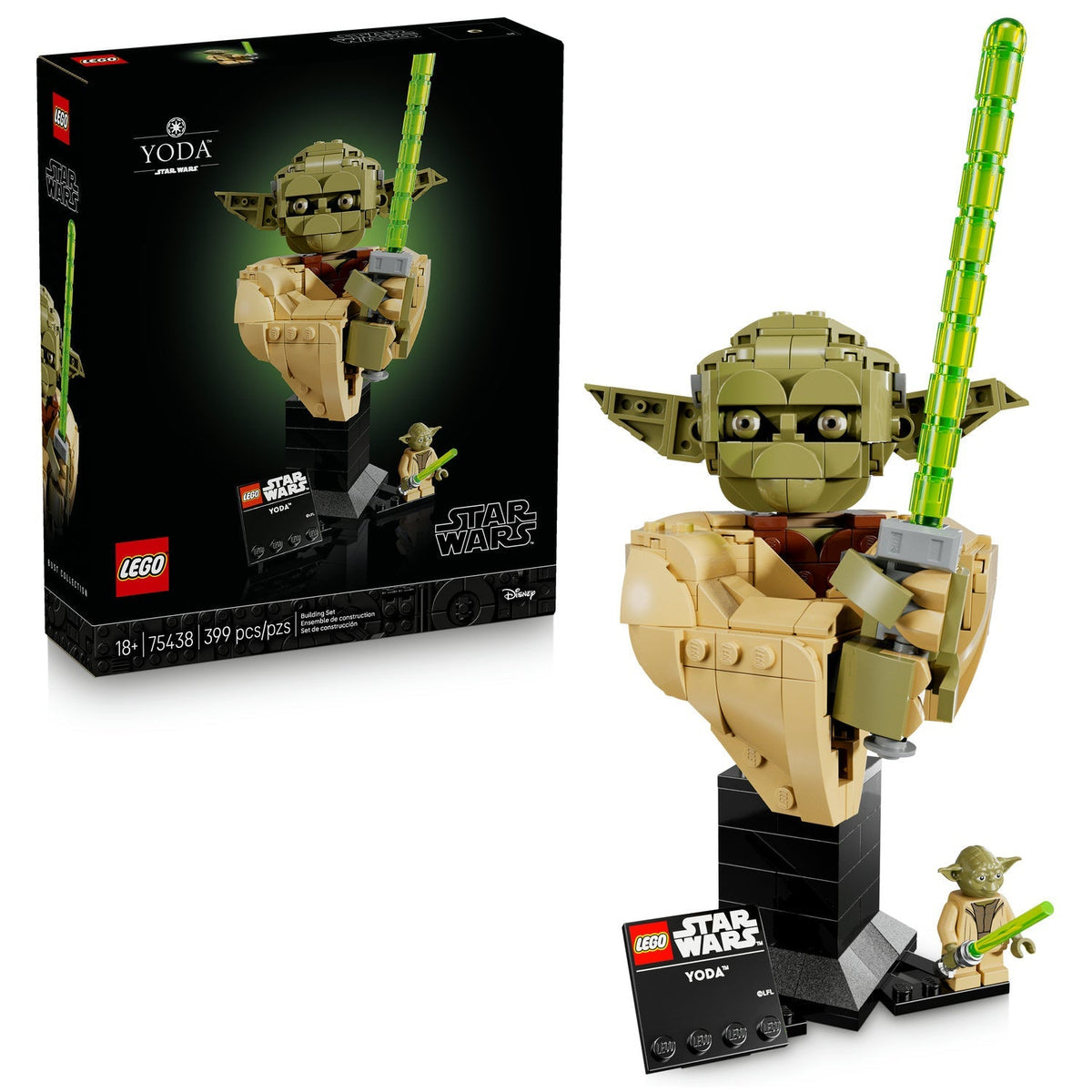 75438 Yoda Bust product image 2, provided for visual reference and product detail review