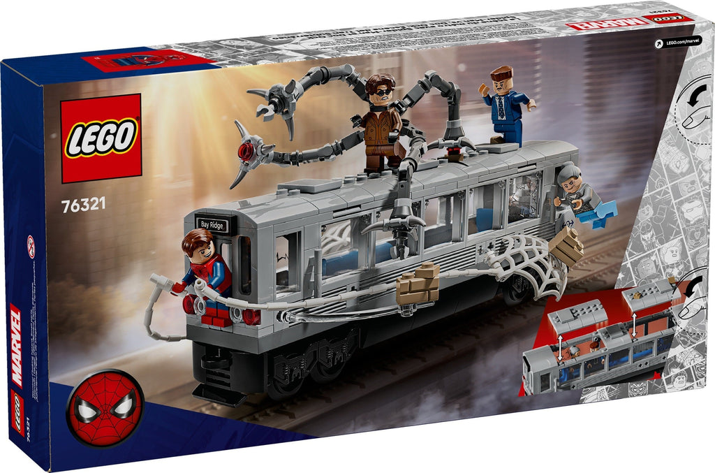 76321 Spider-Man vs. Doc Ock Subway Train Scene product image 4, provided for visual reference and product detail review