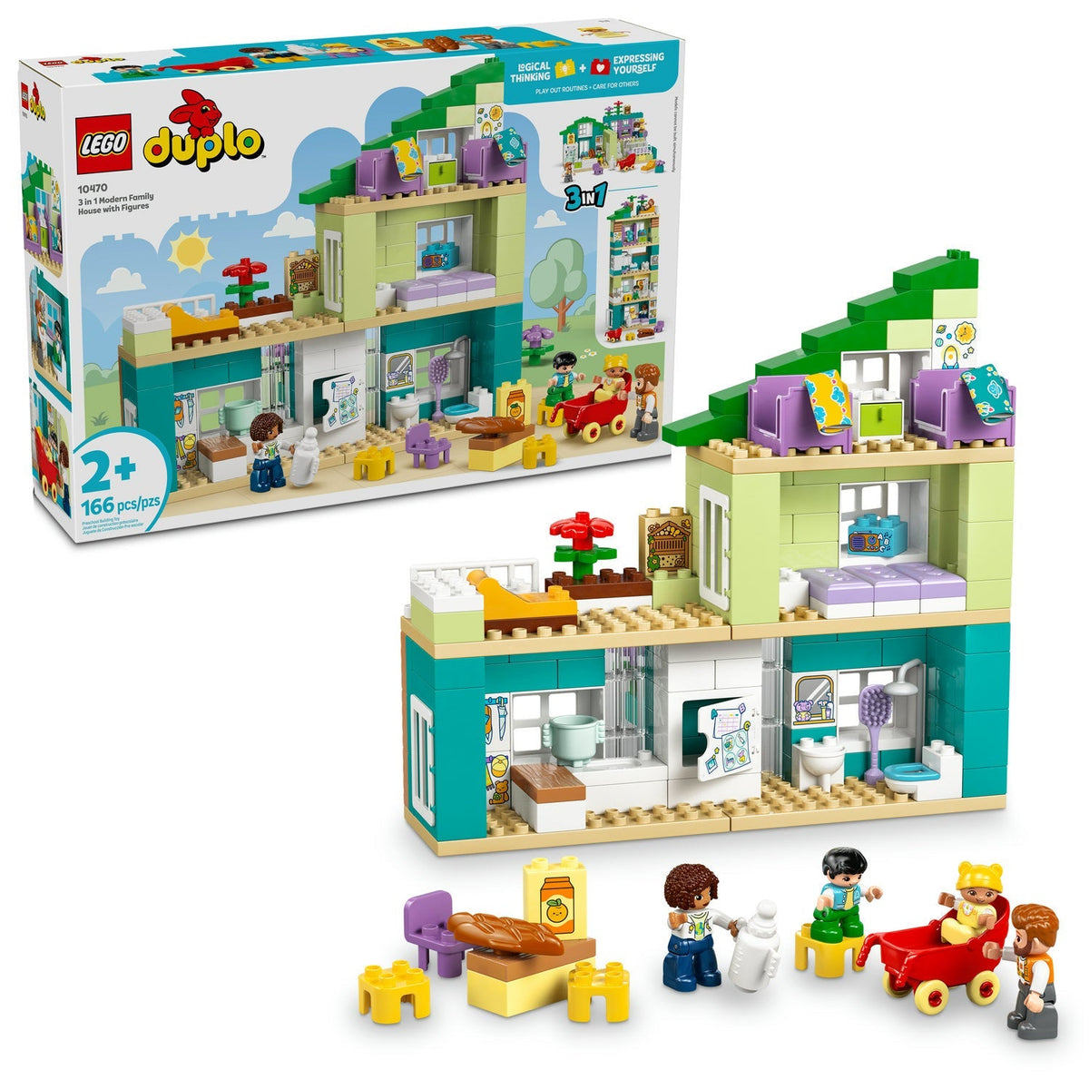 10470 3 in 1 Modern Family House with Figures product image 2, provided for visual reference and product detail review