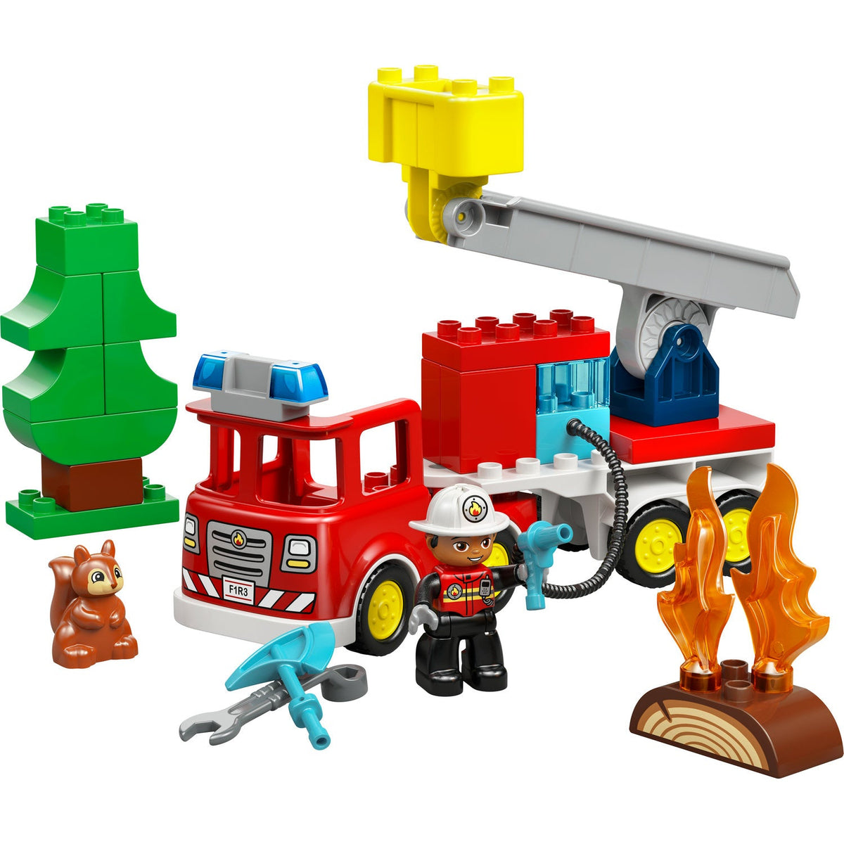 10473 Fire Truck with Hose and Firefighter product image 3, provided for visual reference and product detail review