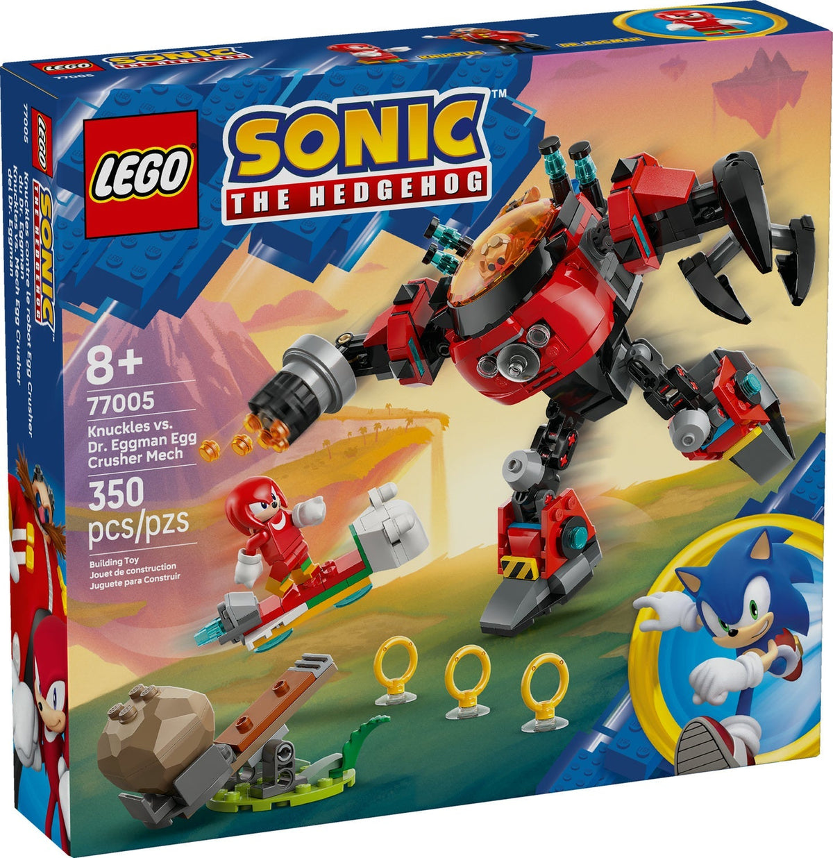 77005 Knuckles vs. Dr. Eggman Egg Crusher Mech product image 1, provided for visual reference and product detail review