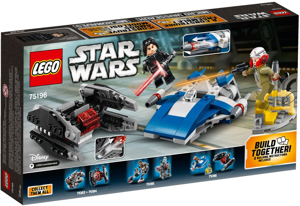 75196 A-wing vs TIE Silencer Microfighters product image 2, provided for visual reference and product detail review
