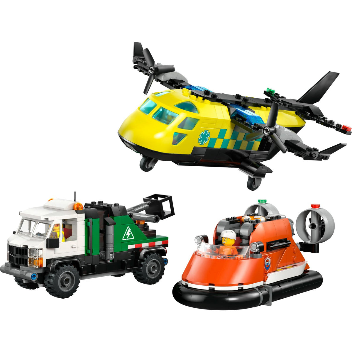 60505 Airplane, Service Truck & Hovercraft Remix product image 3, provided for visual reference and product detail review