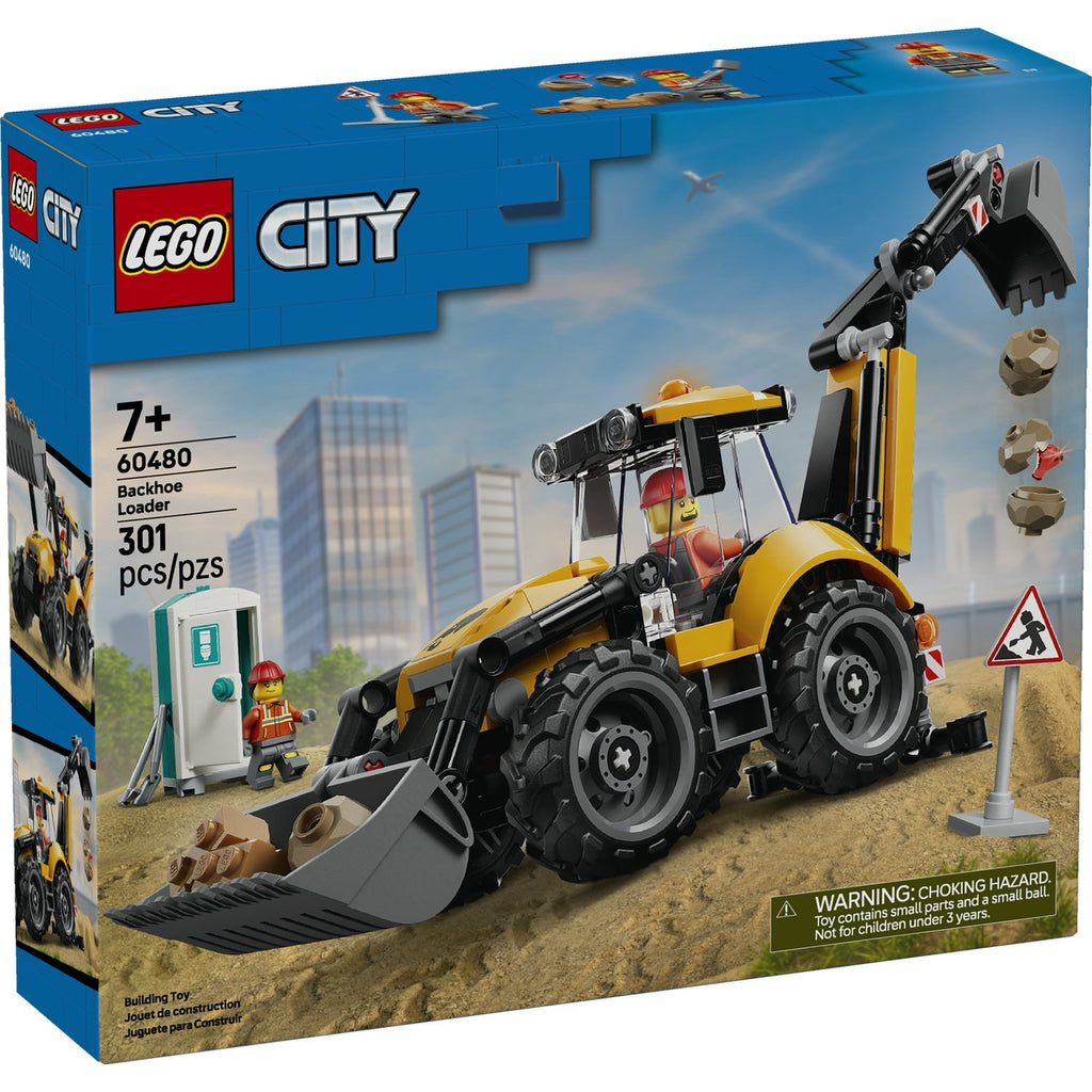 60480 Yellow Backhoe Loader product image 1, provided for visual reference and product detail review
