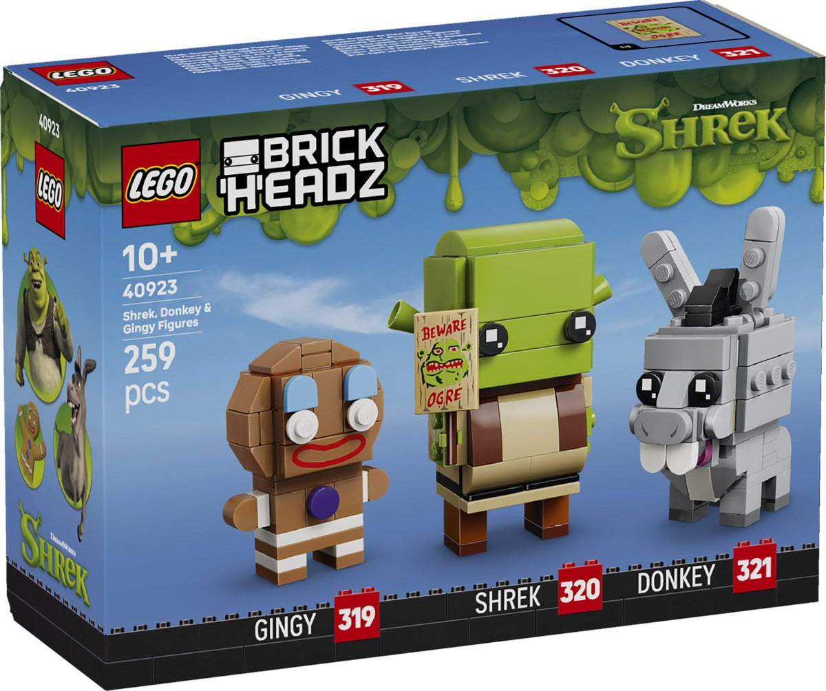 40923 Shrek, Donkey & Gingy Figures product image 1, provided for visual reference and product detail review