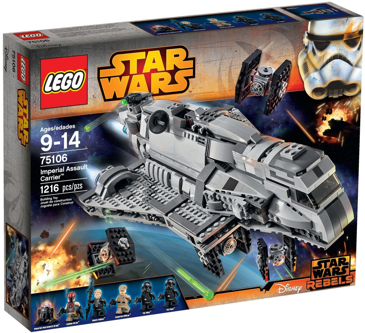 75106 Imperial Assault Carrier product image 1, provided for visual reference and product detail review
