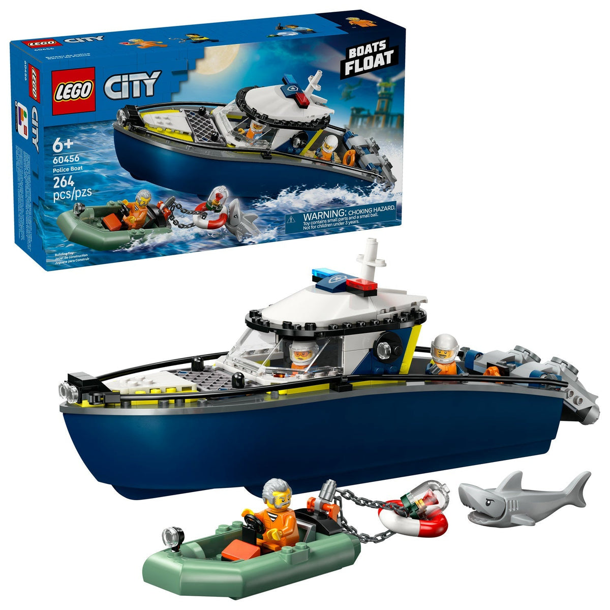 60456 Police Boat Chase product image 2, provided for visual reference and product detail review