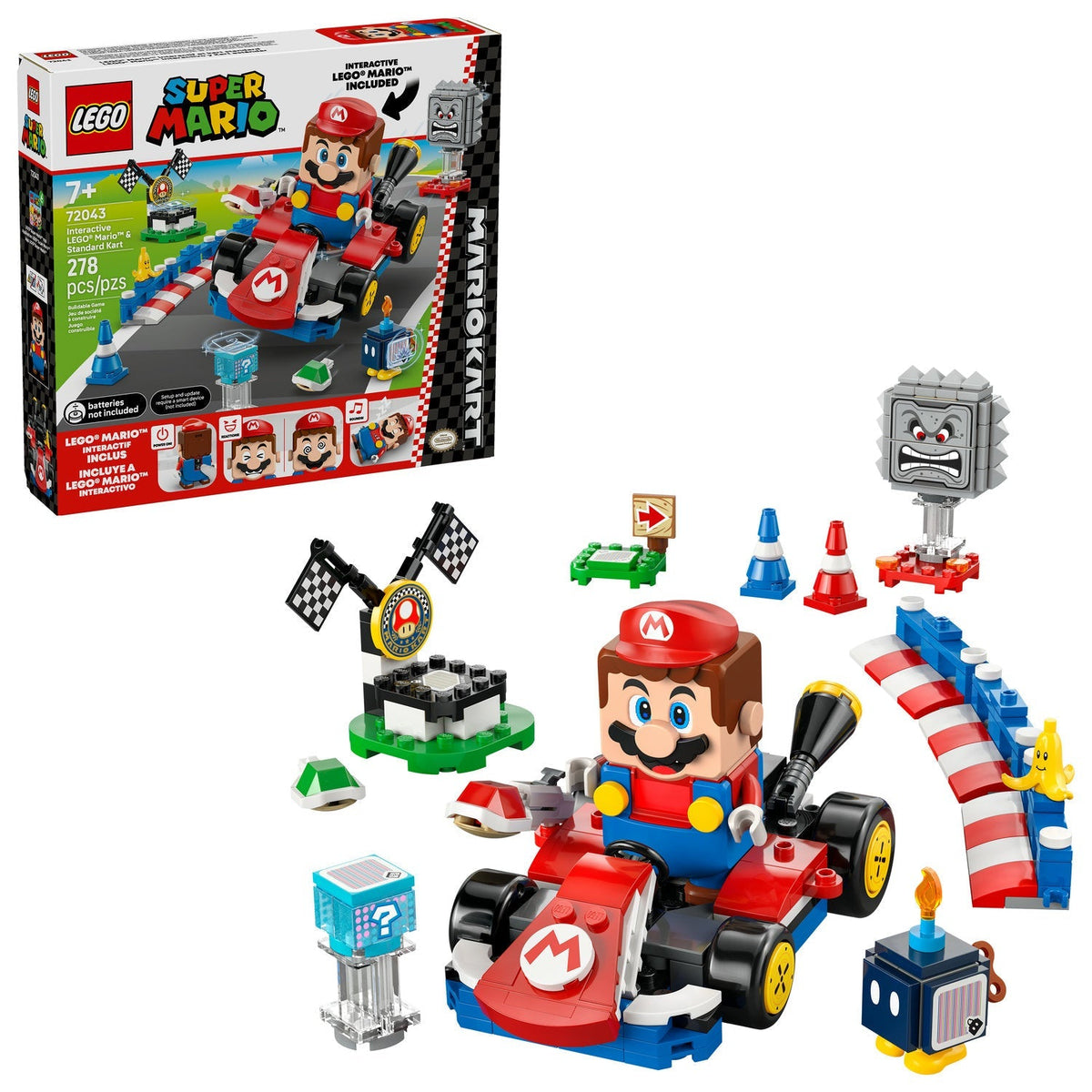 72043 Mario Kart – Interactive LEGO Mario & Standard Kart product image 2, provided for visual reference and product detail
