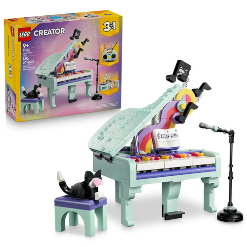 31392 Music Decor Piano with Cat product image 2, provided for visual reference and product detail review