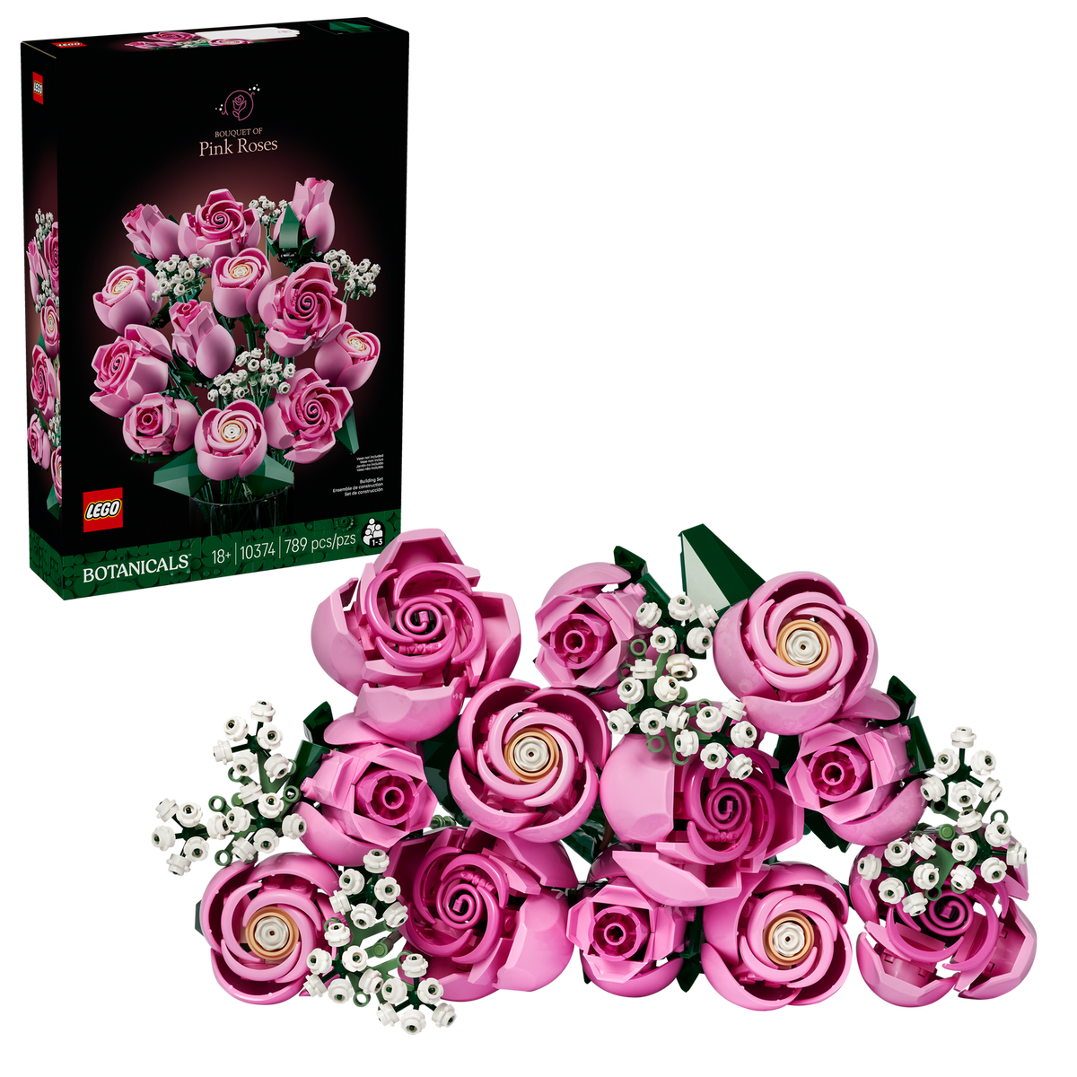 10374 Bouquet of Pink Roses product image 2, provided for visual reference and product detail review