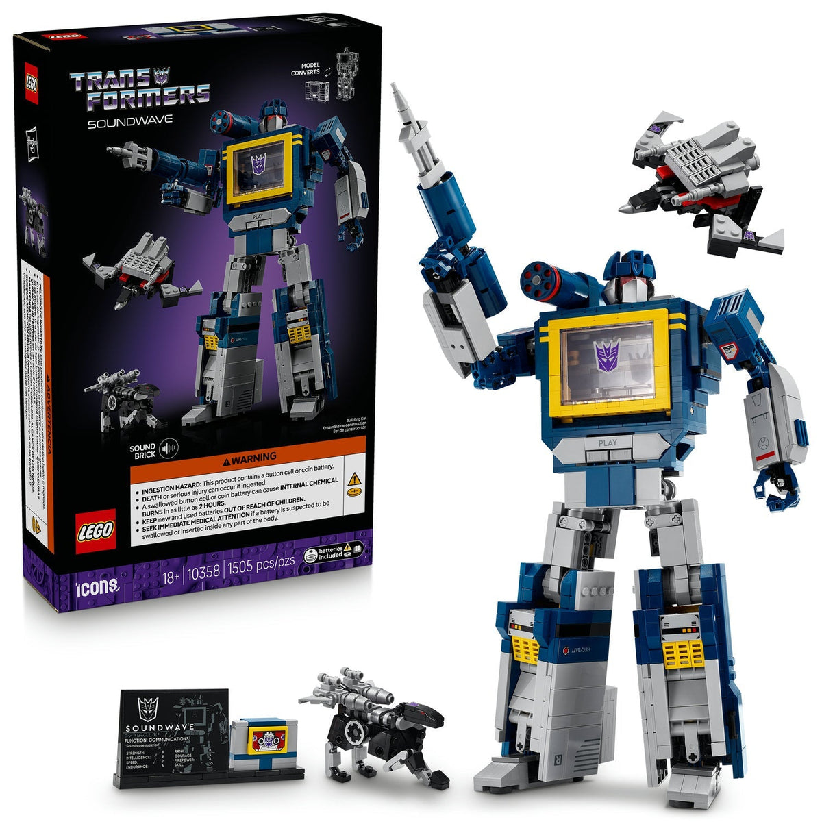 10358 Transformers: Soundwave product image 2, provided for visual reference and product detail review