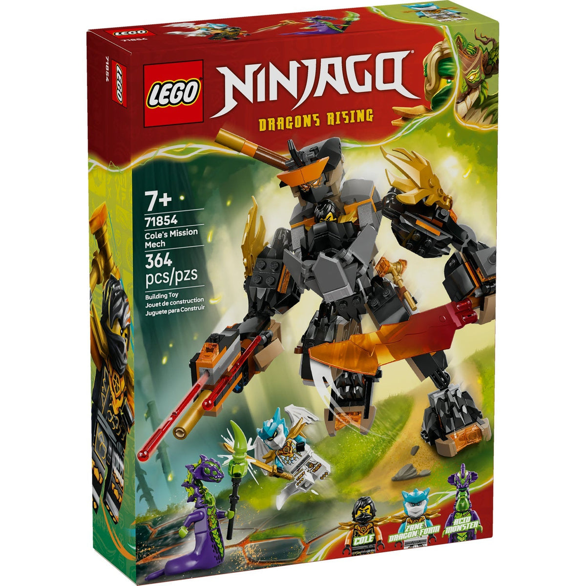 71854 Cole's Mission Mech & Dragon Zane product image 1, provided for visual reference and product detail review