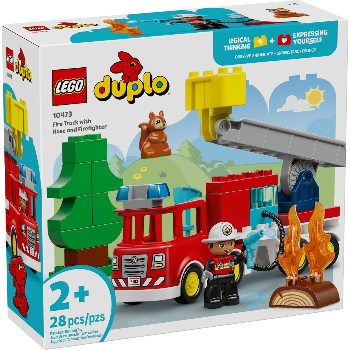 10473 Fire Truck with Hose and Firefighter product image 1, provided for visual reference and product detail review