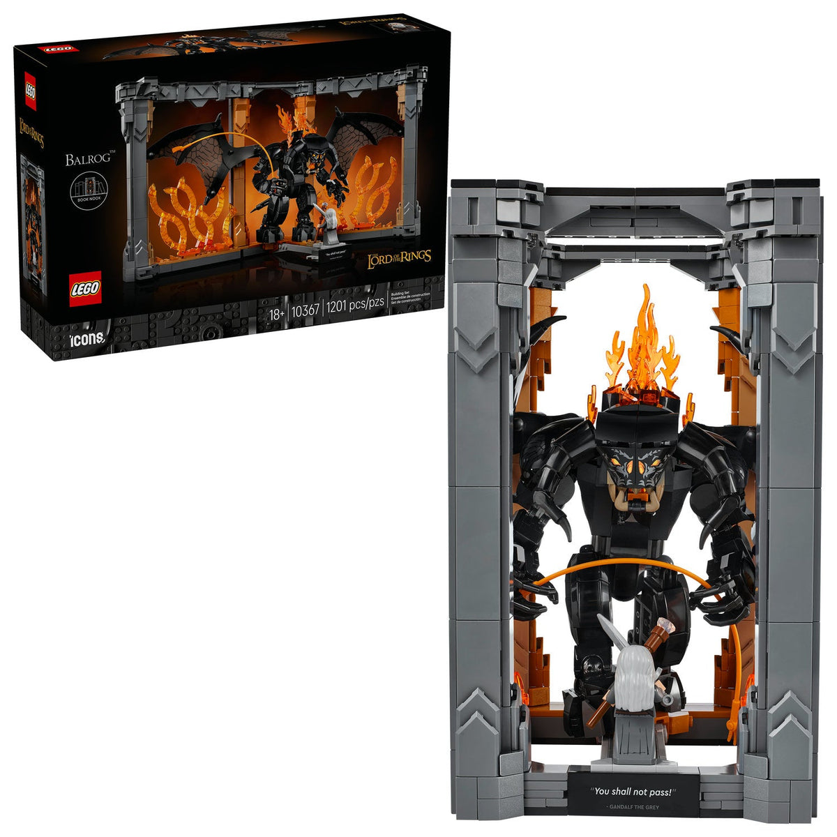 10367 The Lord of the Rings: Balrog Book Nook product image 2, provided for visual reference and product detail review