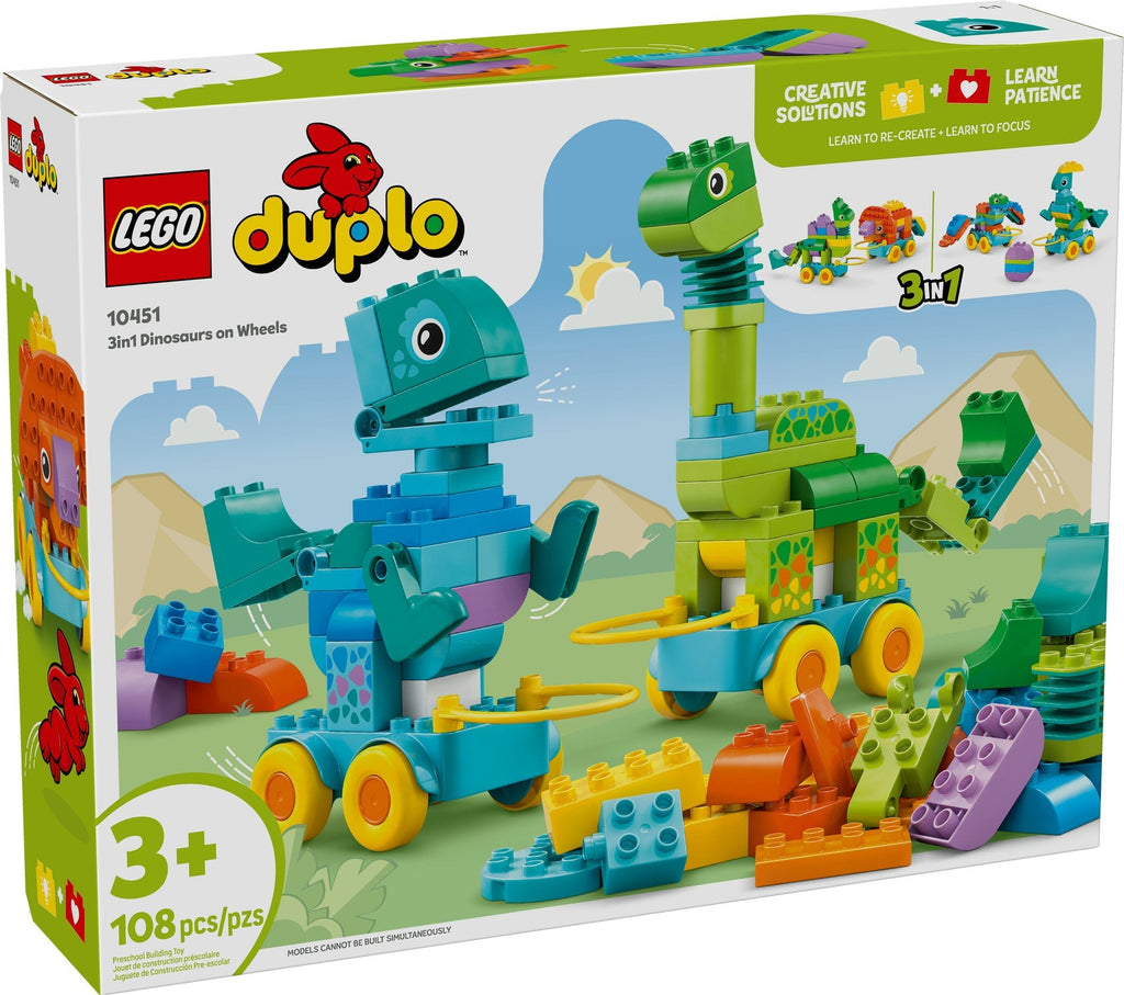 10451 3in1 Dinosaurs on Wheels product image 1, provided for visual reference and product detail review