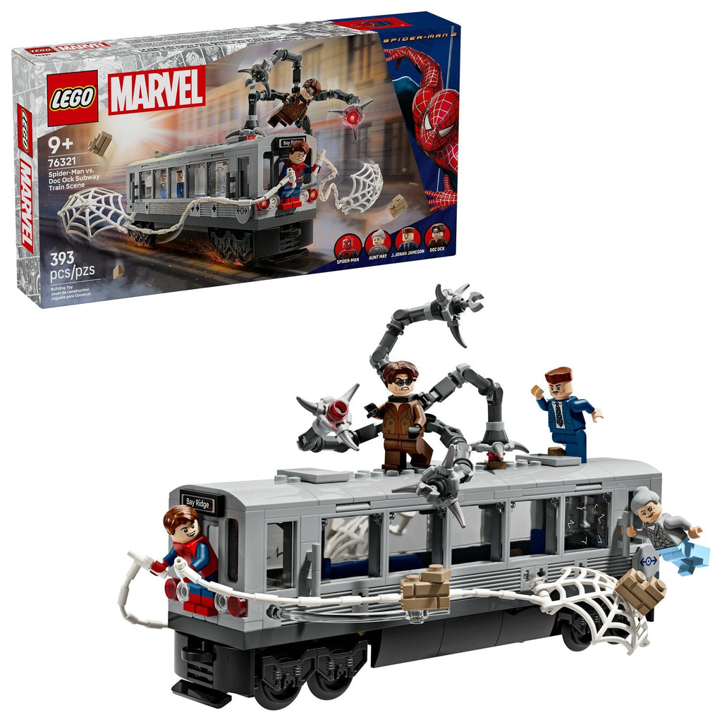 76321 Spider-Man vs. Doc Ock Subway Train Scene product image 1, provided for visual reference and product detail review