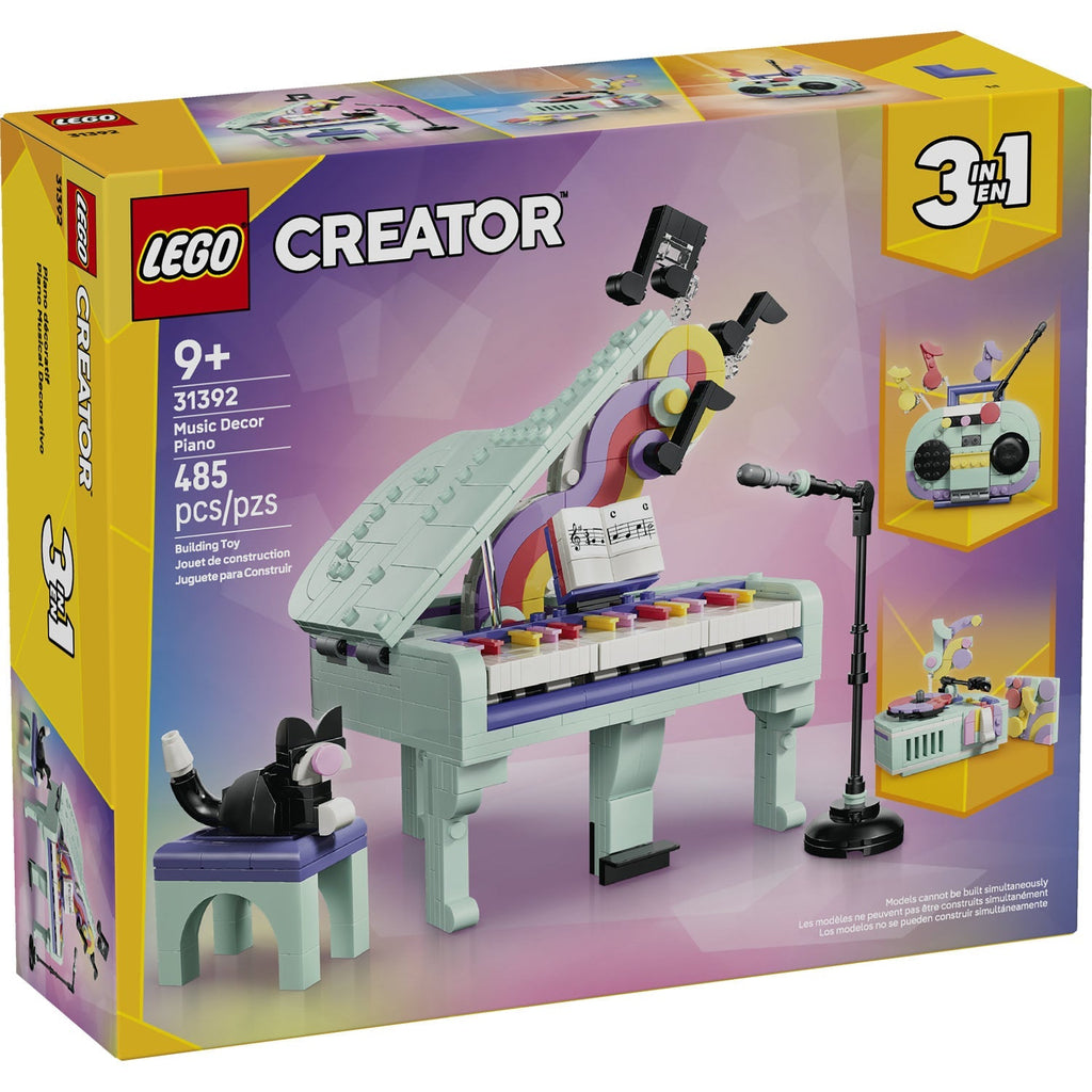 31392 Music Decor Piano with Cat product image 1, provided for visual reference and product detail review