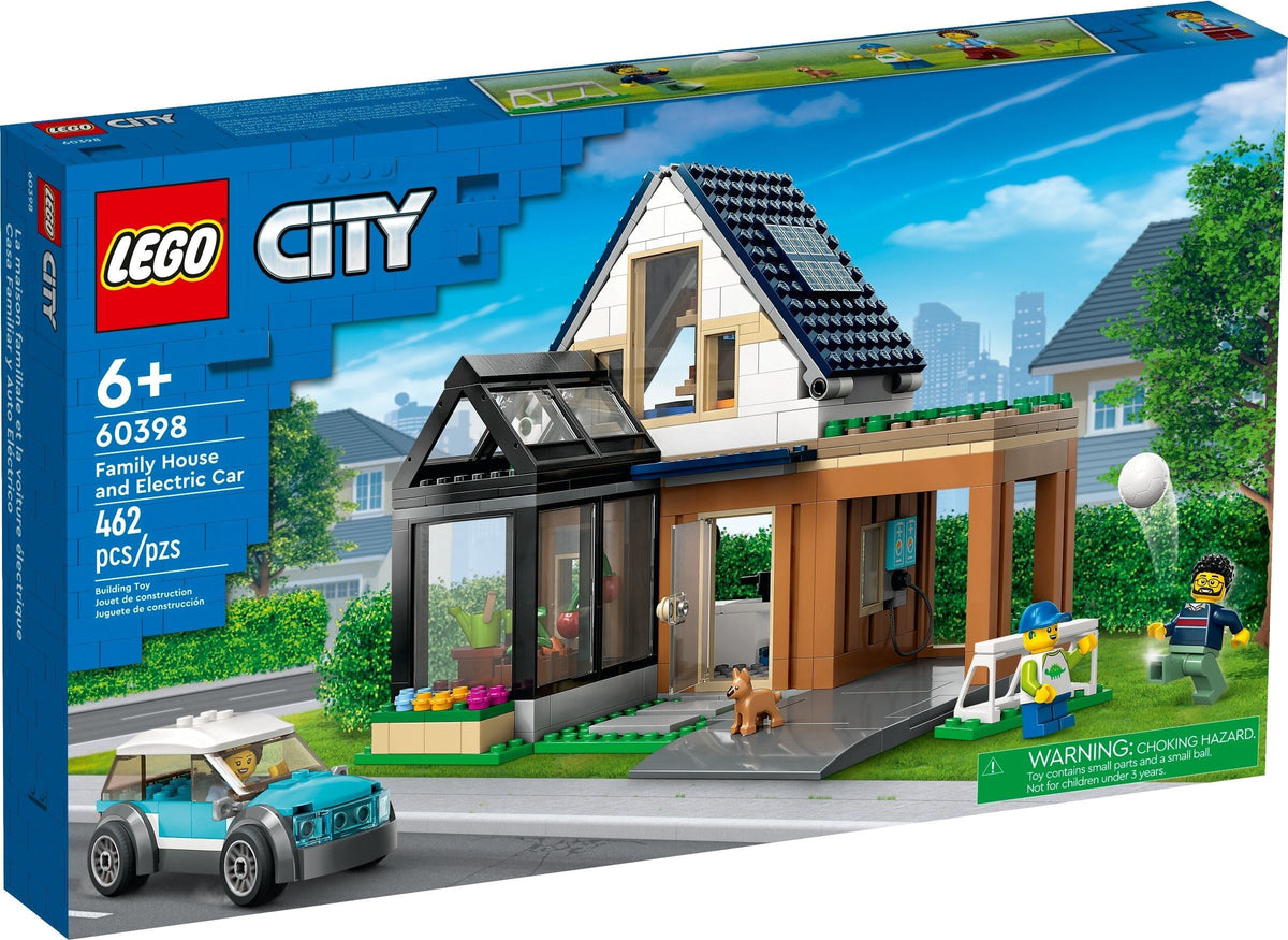 60398 Family House and Electric Car product image 1, provided for visual reference and product detail review