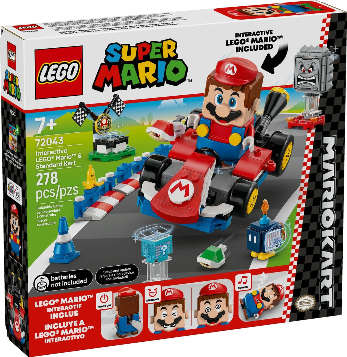 72043 Mario Kart – Interactive LEGO Mario & Standard Kart product image 1, provided for visual reference and product detail