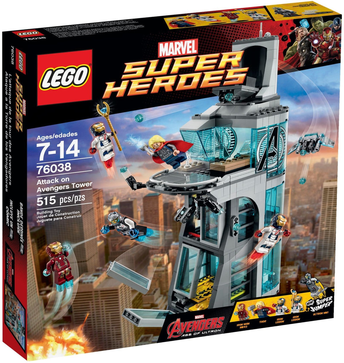76038 Attack on Avengers Tower product image 1, provided for visual reference and product detail review