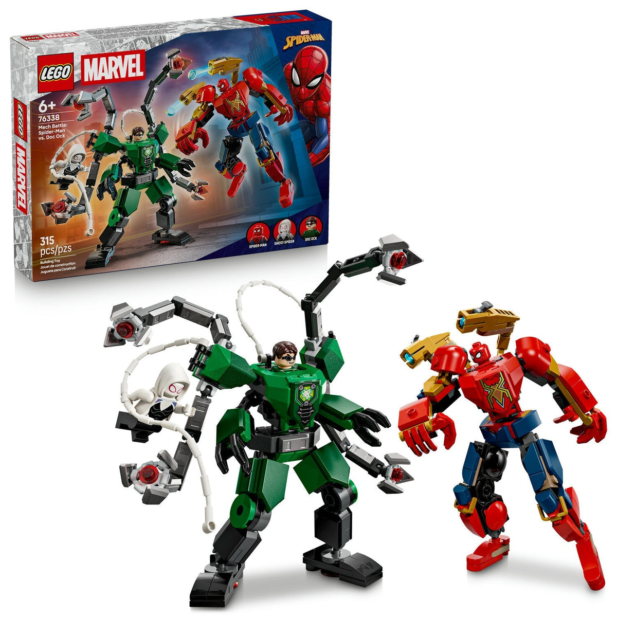 76338 Mech Battle: Spider-Man vs. Doc Ock product image 2, provided for visual reference and product detail review