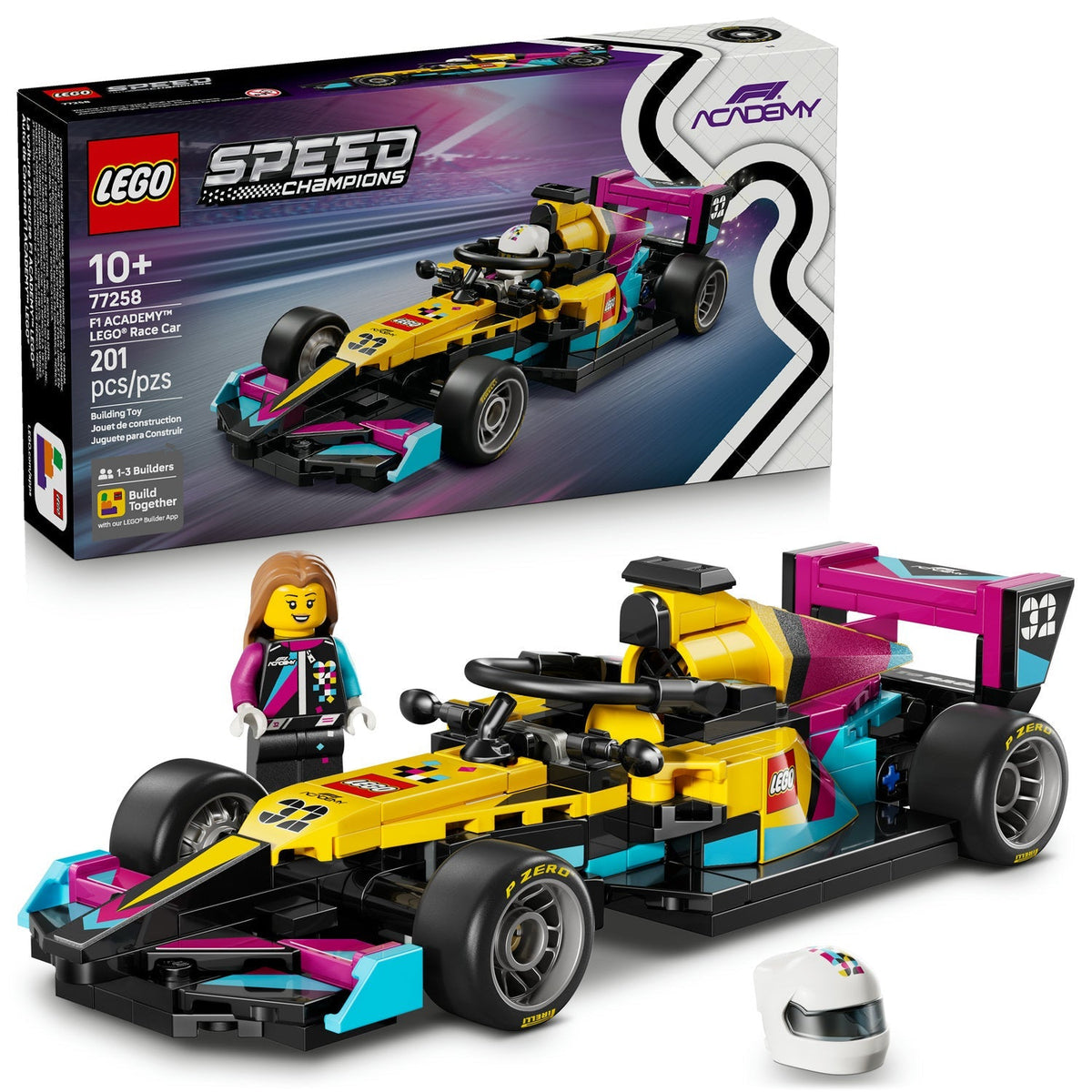 77258 F1 ACADEMY LEGO Race Car product image 2, provided for visual reference and product detail review