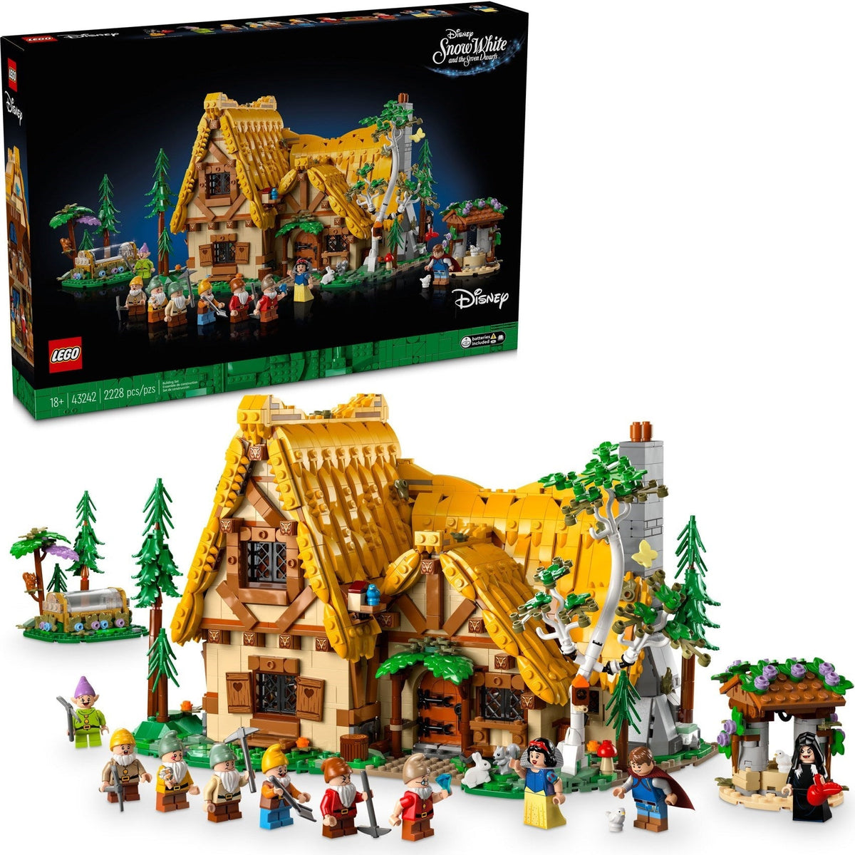 43242 Snow White and the Seven Dwarfs' Cottage product image 1, provided for visual reference and product detail review