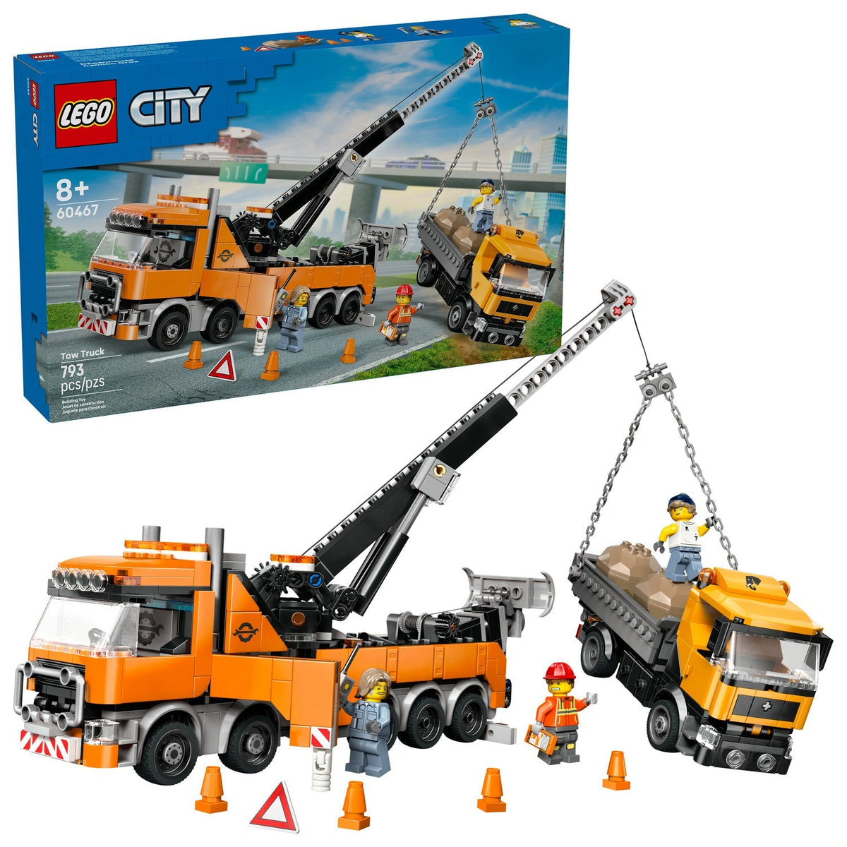 60467 Heavy-Duty Recovery Tow Truck with Crane product image 2, provided for visual reference and product detail review