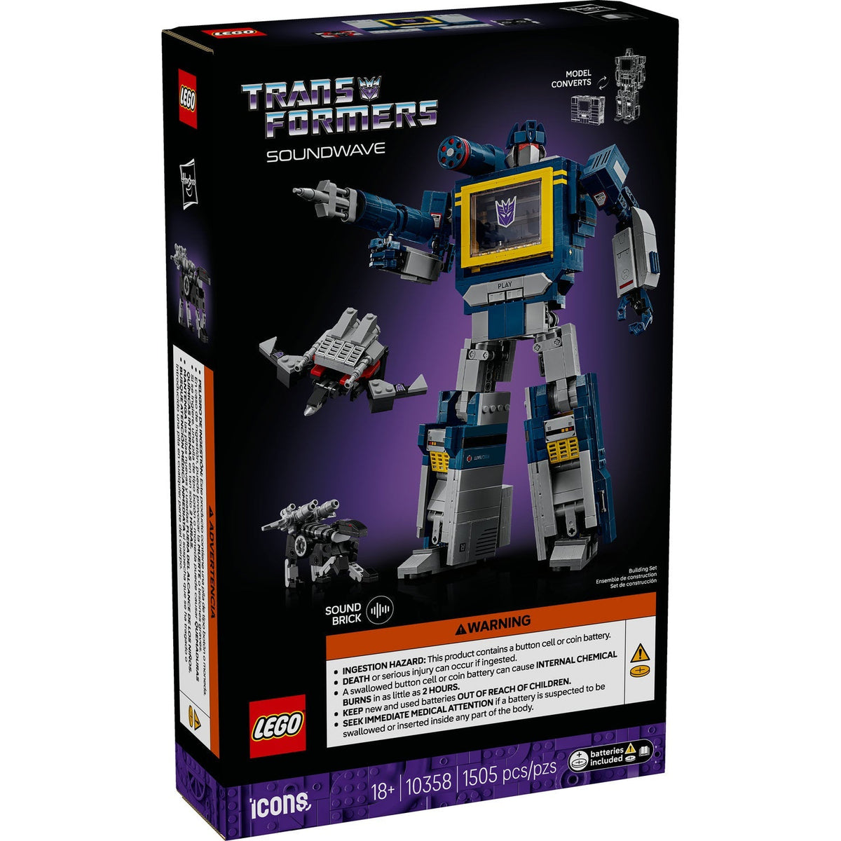 10358 Transformers: Soundwave product image 1, provided for visual reference and product detail review
