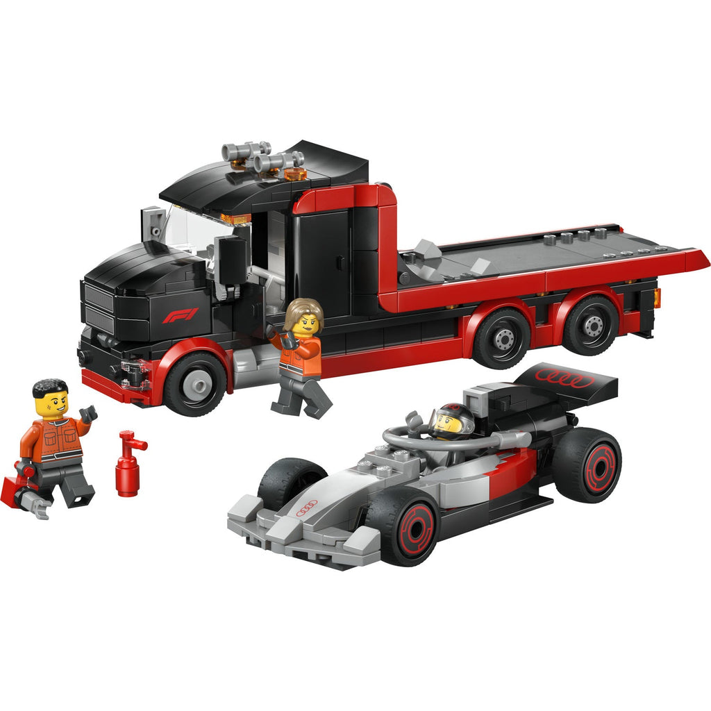 60493 F1 Display Truck with Audi F1 Race Car product image 3, provided for visual reference and product detail review