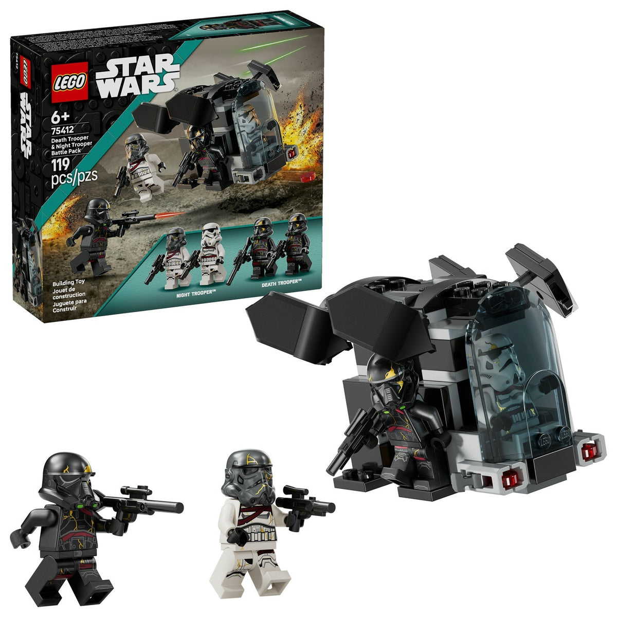 75412 Death Trooper & Night Trooper Battle Pack product image 2, provided for visual reference and product detail review