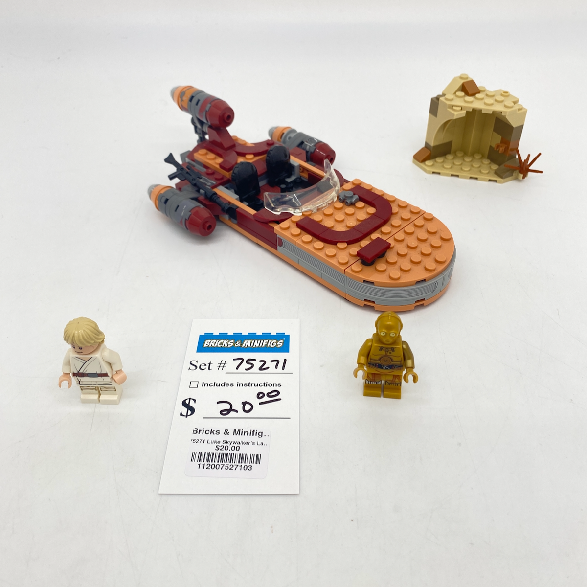75271 Luke Skywalker's Landspeeder (U3) product image 1, provided for visual reference and product detail review