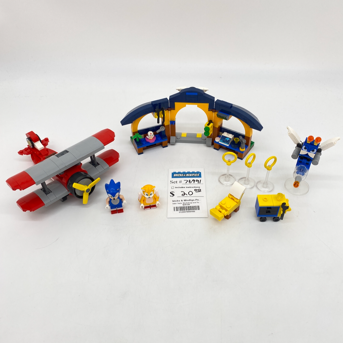 76991 Tails' Workshop and Tornado Plane (U) product image 1, provided for visual reference and product detail review