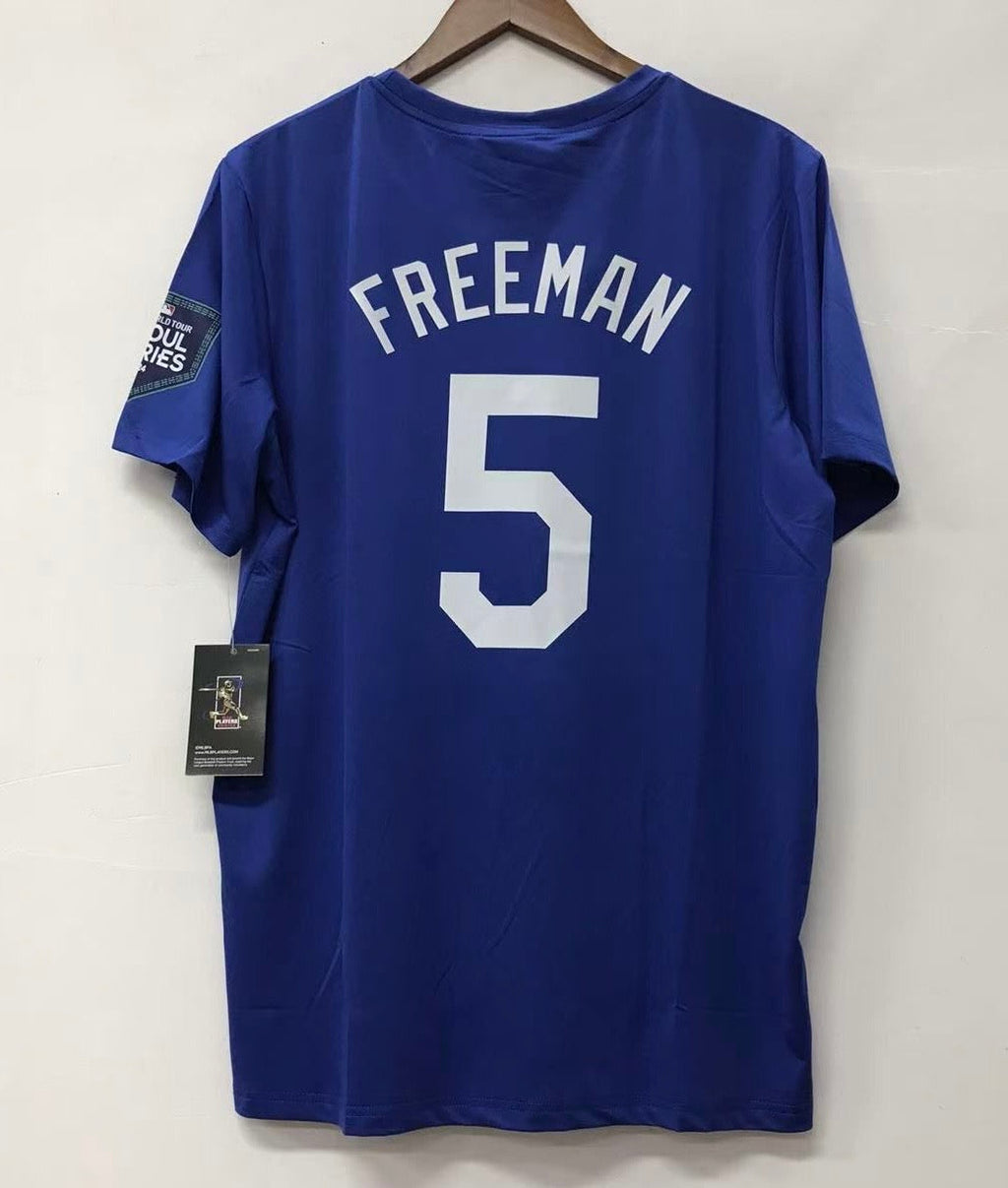 Freddie Freeman Los Angeles Dodgers name and number T shirt product image 1