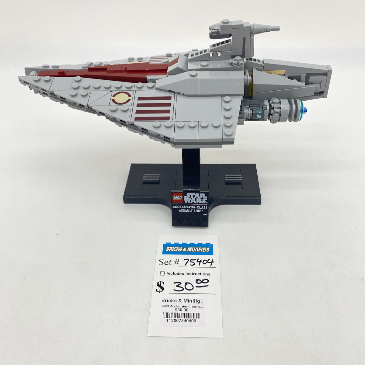 75404 Acclamator-Class Assault Ship (U) product image 1, provided for visual reference and product detail review