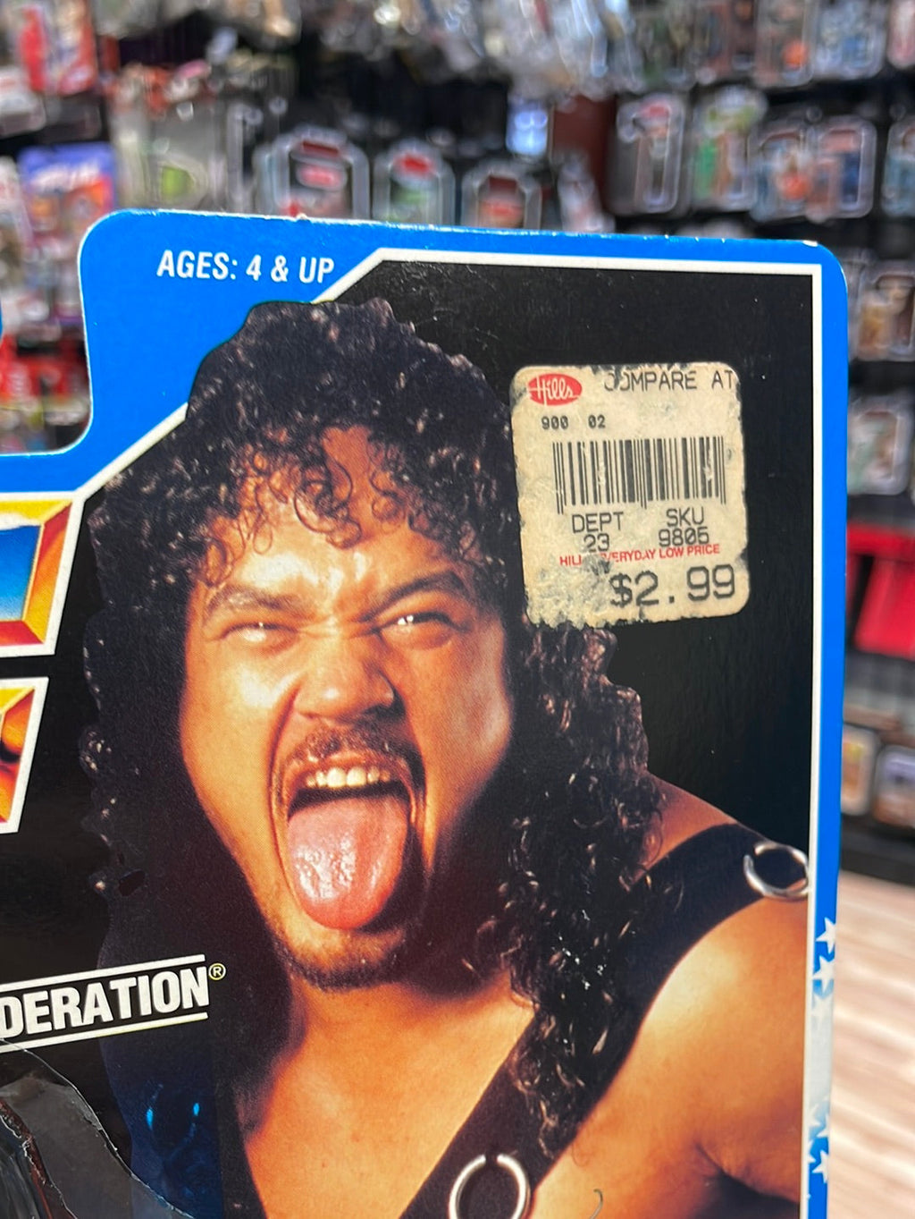 Samu of the Headshrinkers (WWE WWF, Vintage Hasbro)**American Card** product image 3, provided for visual reference and