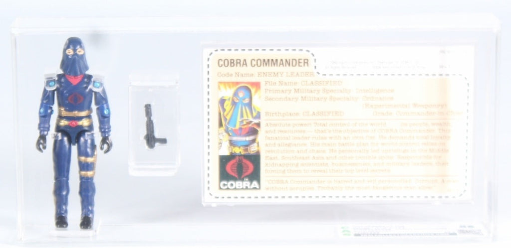 Hooded Cobra Commander Mail Away (GI Joe, Hasbro) **CAS Graded 85** product image 1, provided for visual reference and