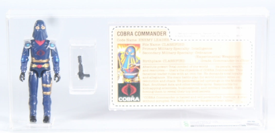 Hooded Cobra Commander Mail Away (GI Joe, Hasbro) **CAS Graded 85** product image 1, provided for visual reference and