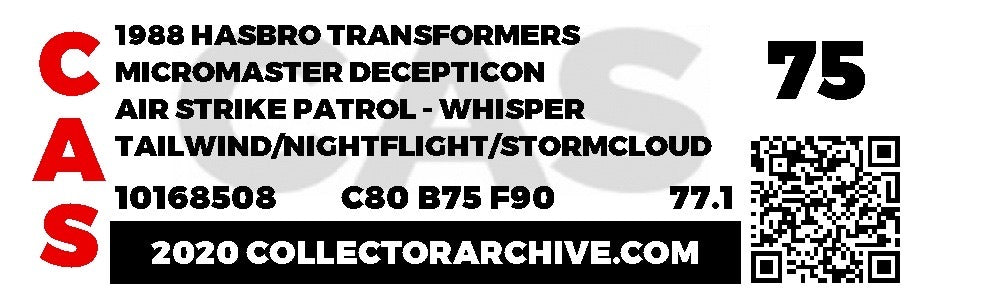 Micromasters Decepticons (Transformers G1, Hasbro) **CAS Graded 80/75/90** product image 4, provided for visual reference
