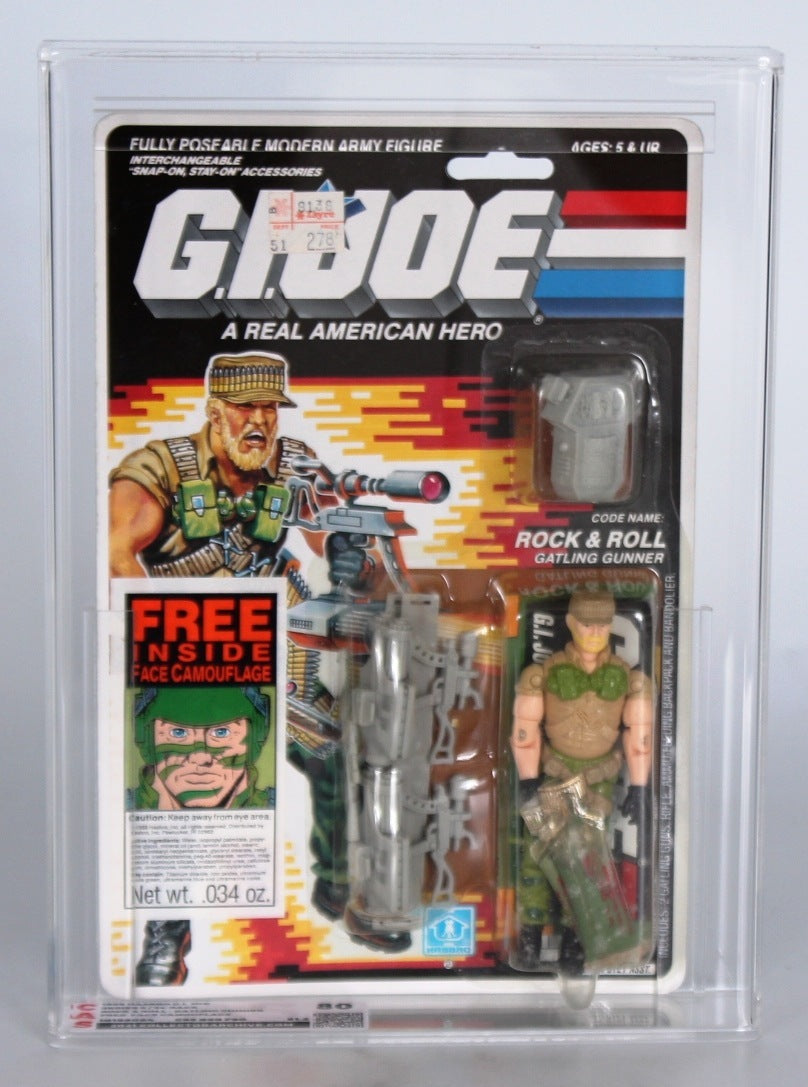 Rock & Roll w/Camo (GI Joe, Hasbro) **CAS Graded 80** product image 2, provided for visual reference and product detail