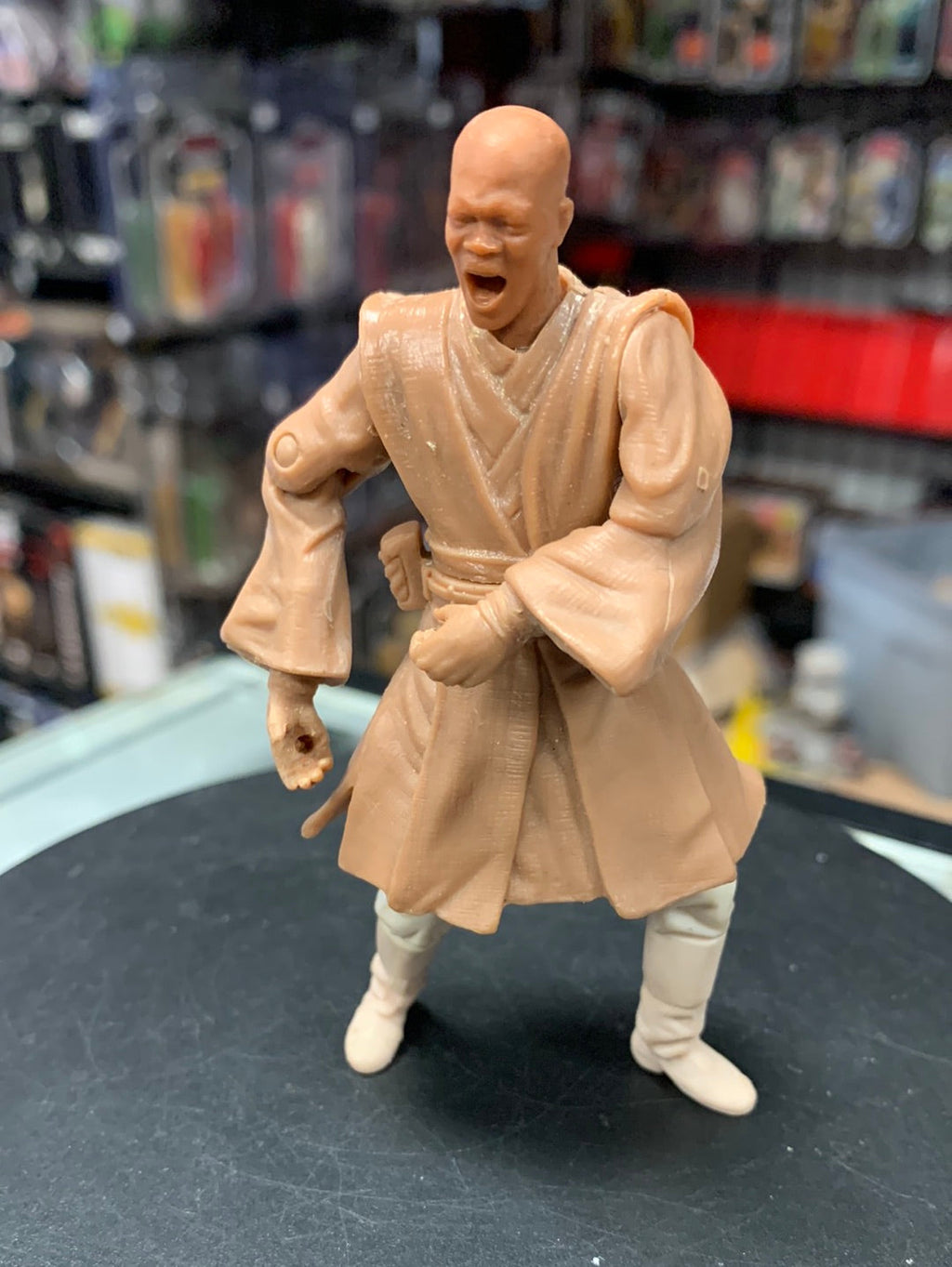AOTC Geonosian Attack Mace Windu Prototype (Hasbro Star Wars Saga) product image 1, provided for visual reference and
